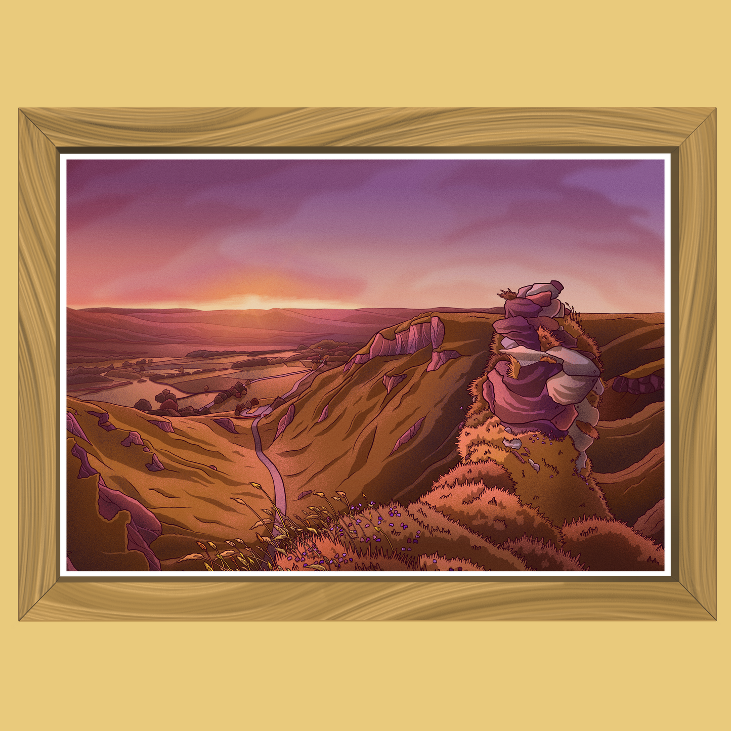 Winnats Pass - Art Print - Professor Broke